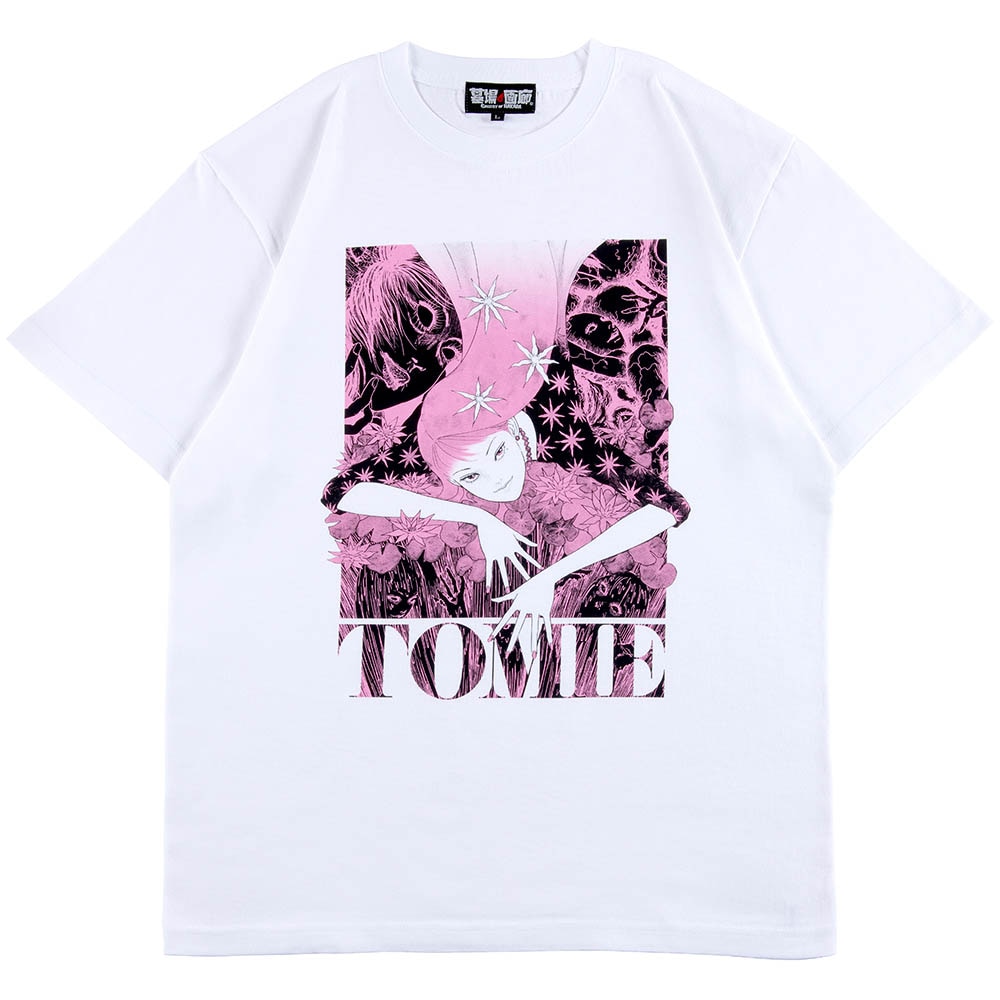 伊藤潤二/富江 Tシャツ/ホワイト｜墓場の画廊ONLINE STORE