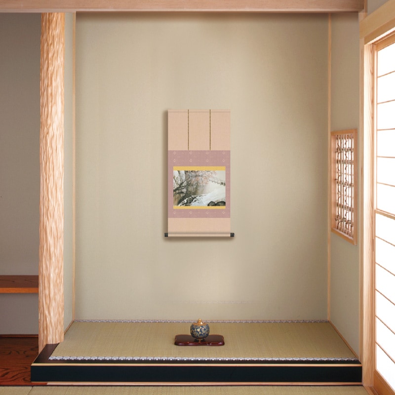 川合玉堂『暮春の雨』掛軸【ポイント5％還元中】 : アートの友社 川合