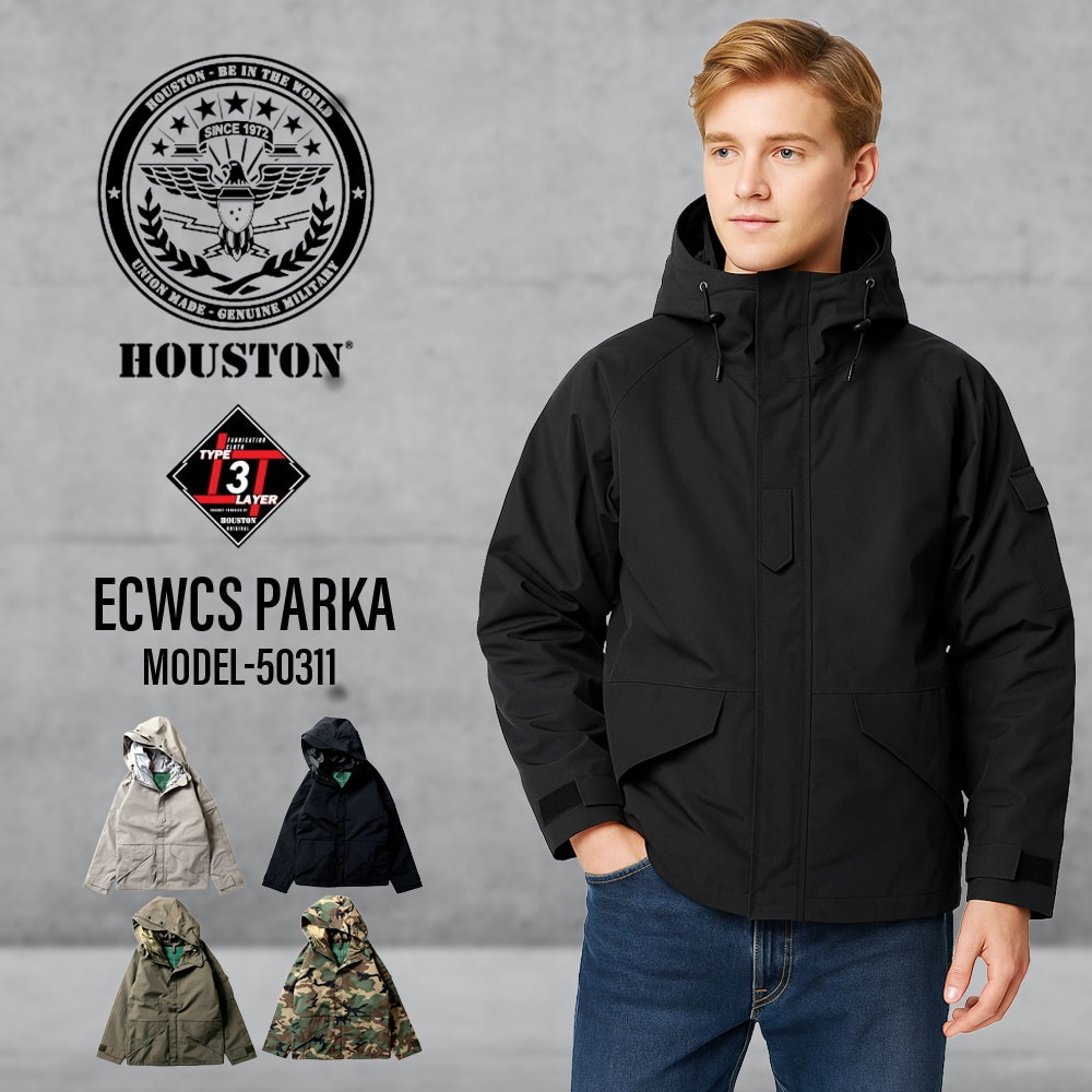 5%OFFセール】ヒューストン HOUSTON ジャケット ECWCS パーカー ECWCS