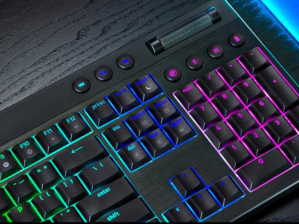 ロープロファイルスイッチを搭載したワイヤレスメカニカルキーボード