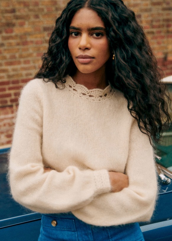 Kethy Jumper - Vanilla - Kid mohair - Sézane