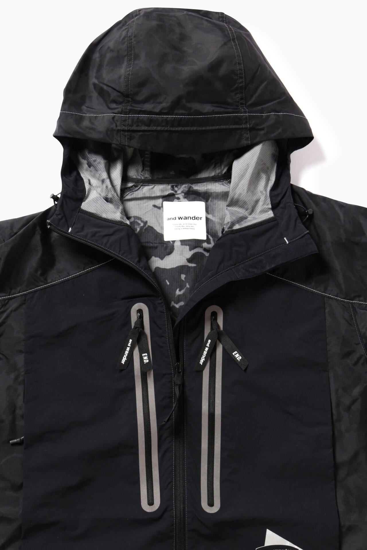 printed nylon jacket | and wander（アンドワンダー） ｜【公式】通販