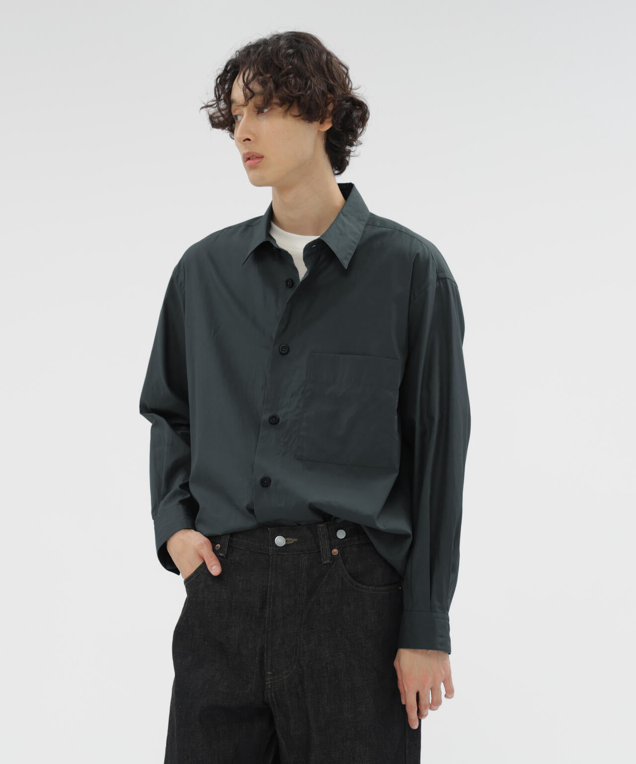 EGYPTIAN COTTON TWILL SHIRTING SHIRT | MARGARET HOWELL