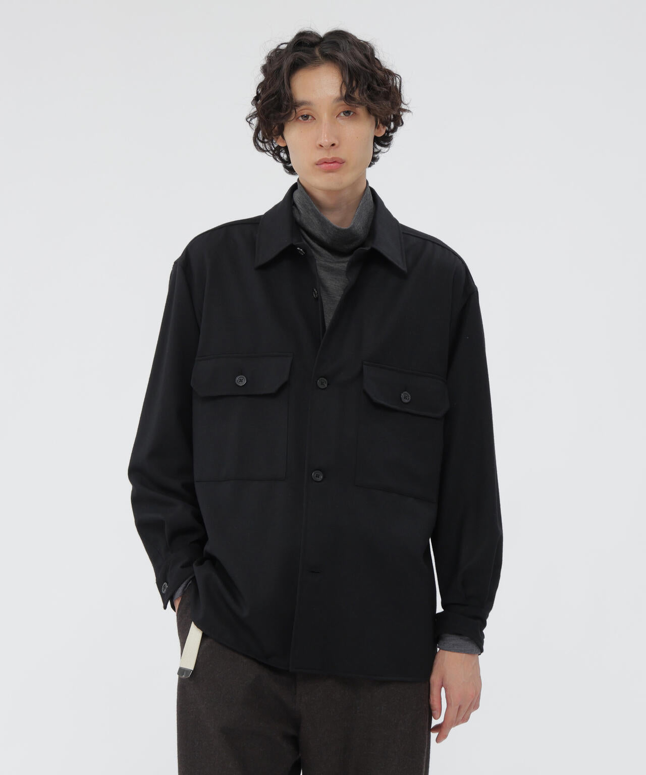 MERINO CASHMERE FLANNEL SHIRT | MARGARET HOWELL（マーガレット