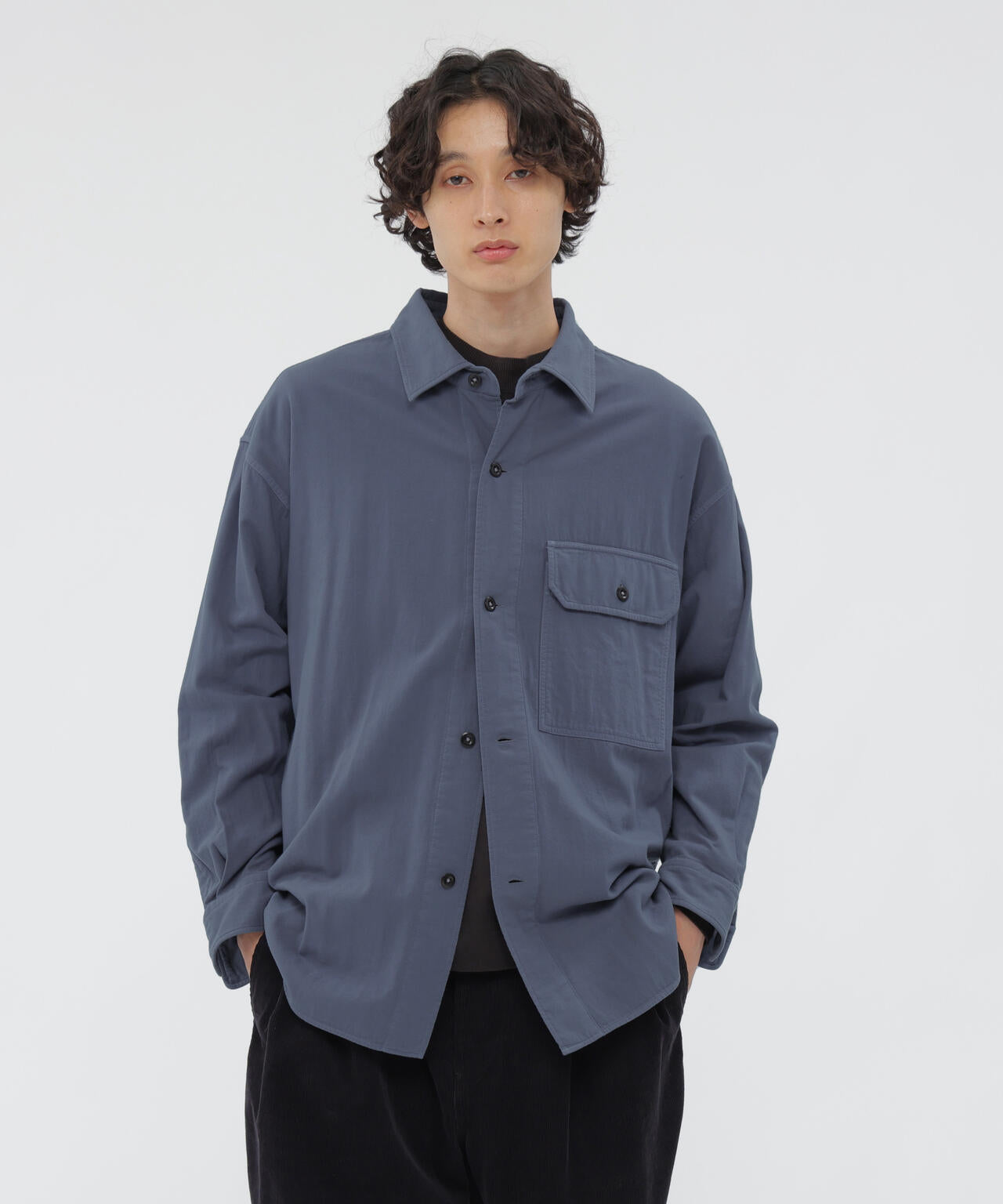 GARMENT DYE PLATED ORGANIC COTTON SHIRT | MARGARET HOWELL
