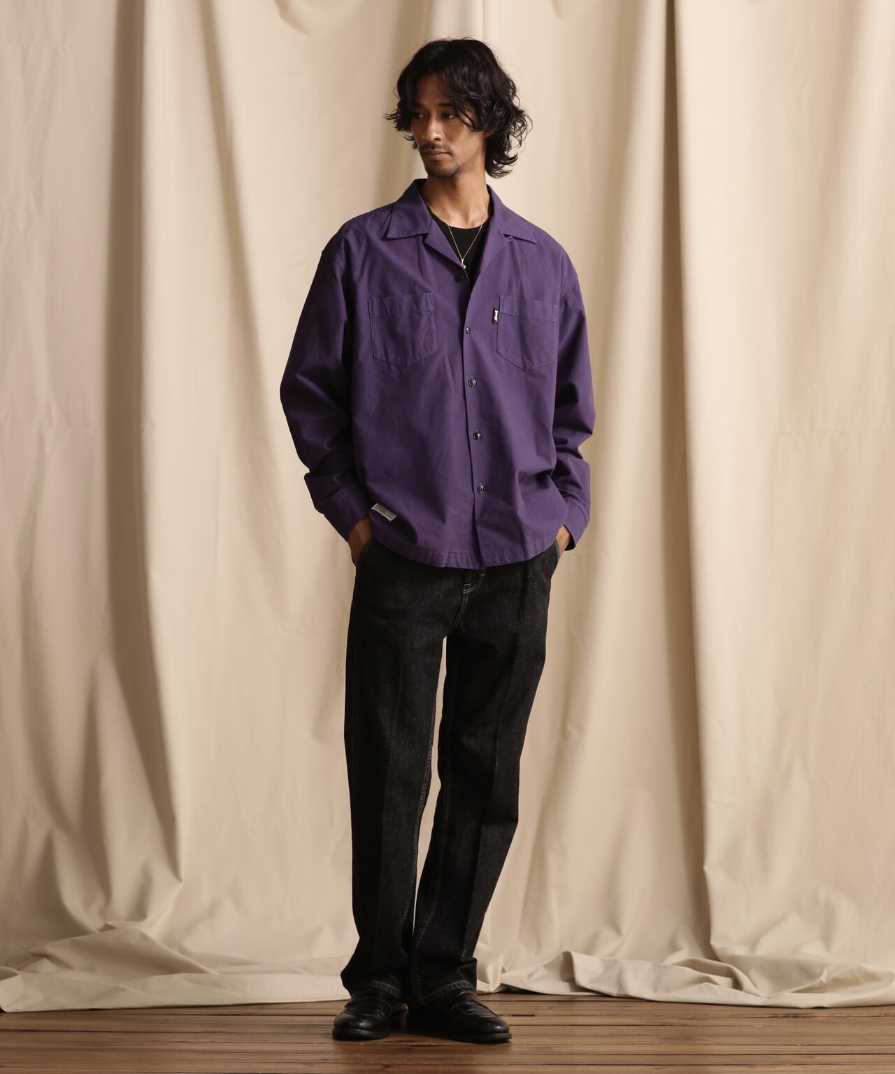 LS FLANNEL SHIRT PLAIN/プレーン フランネルシャツ | Schott