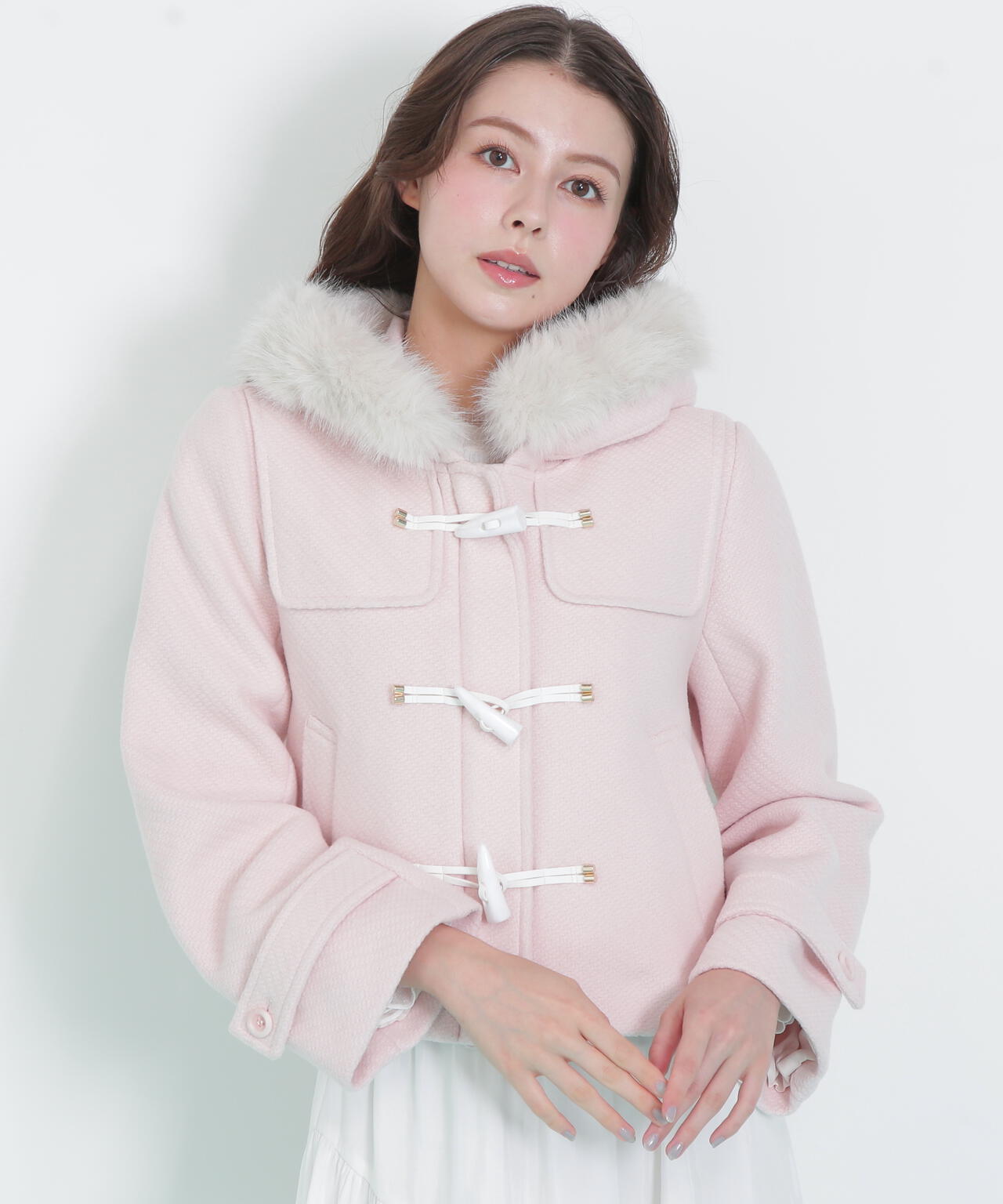 フェイクファー付ショートダッフルコート | JILL by JILL STUART（ジル