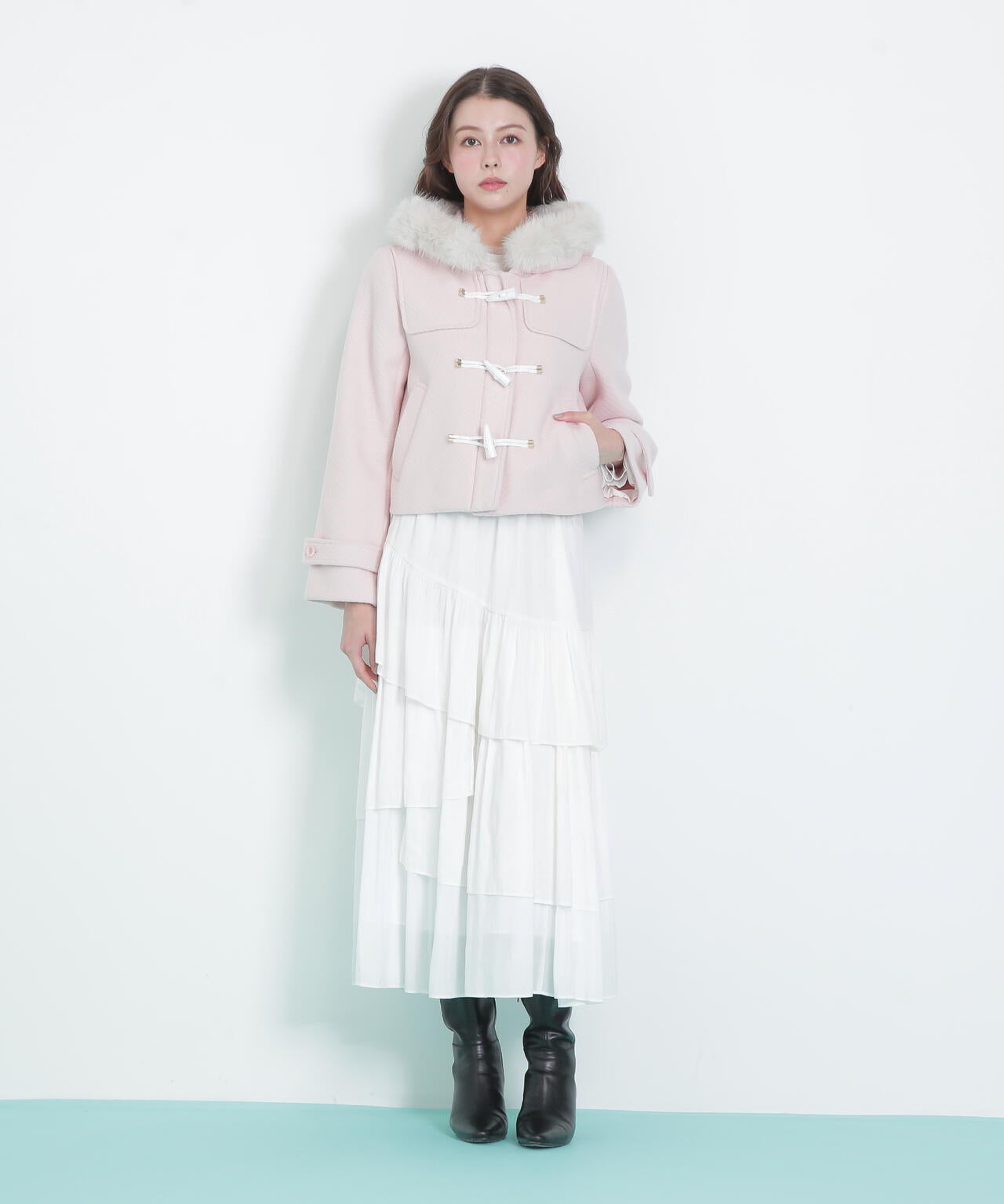 フェイクファー付ショートダッフルコート | JILL by JILL STUART（ジル