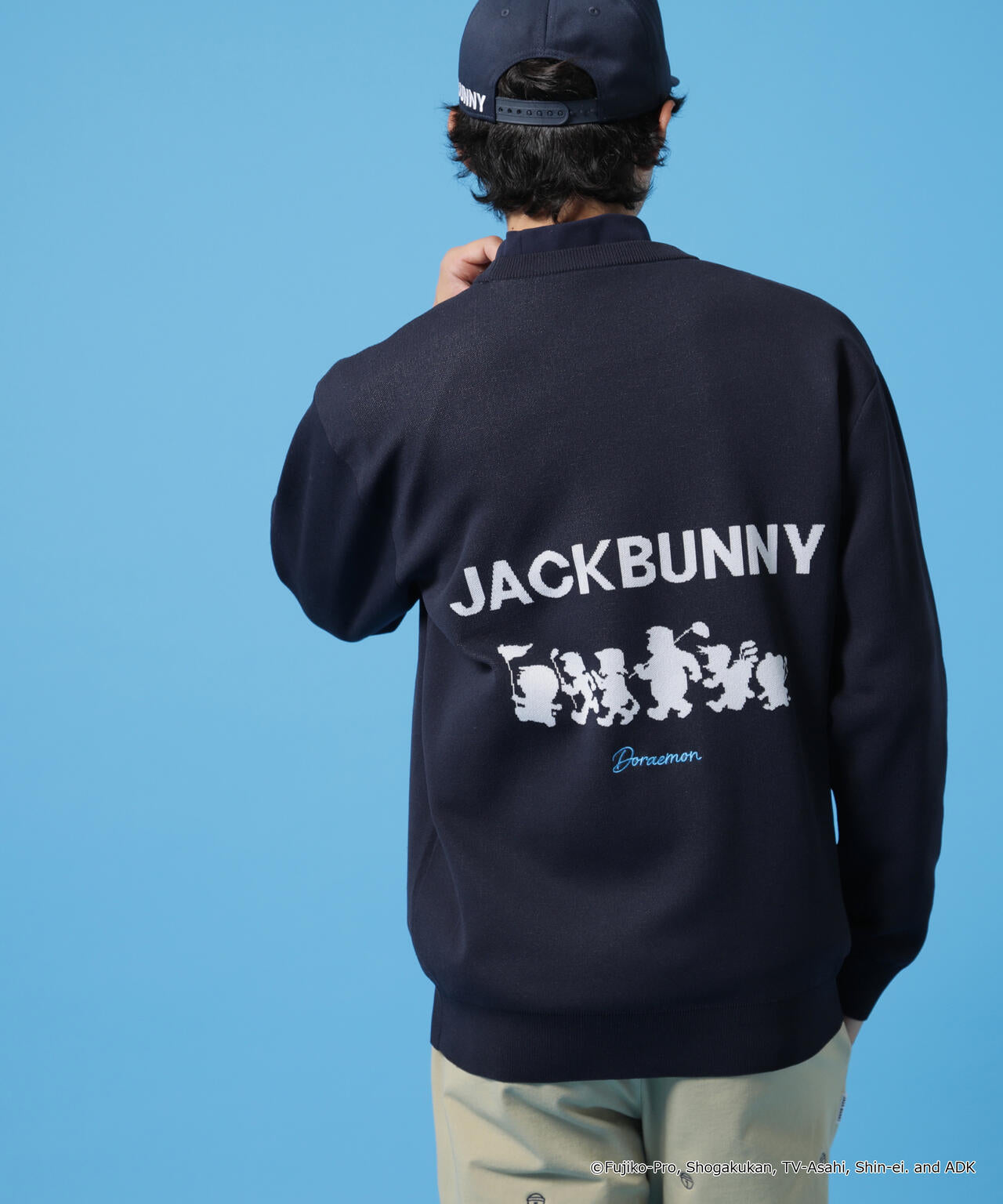 ドラえもん】ダブルジャガードクルーネックニットプルオーバー | Jack