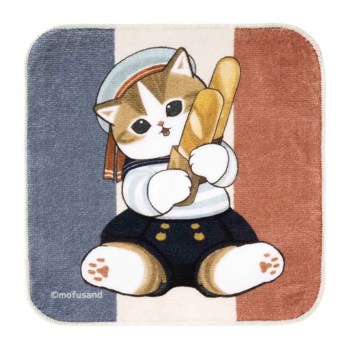 mofusand もふもふジャーニー ハンドタオル(ア・ラ・パリにゃん