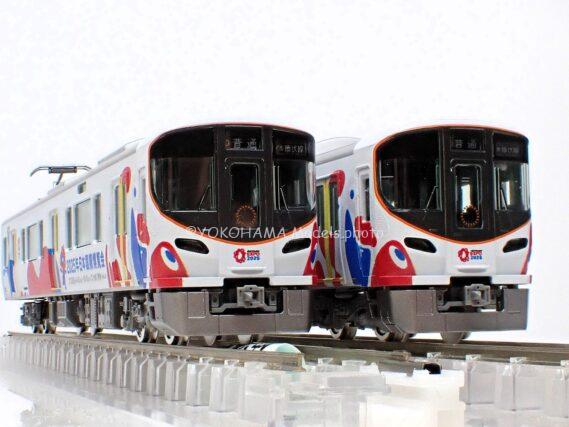 323系（大阪・関西万博ラッピング）が入線しました。 TOMIX 93256