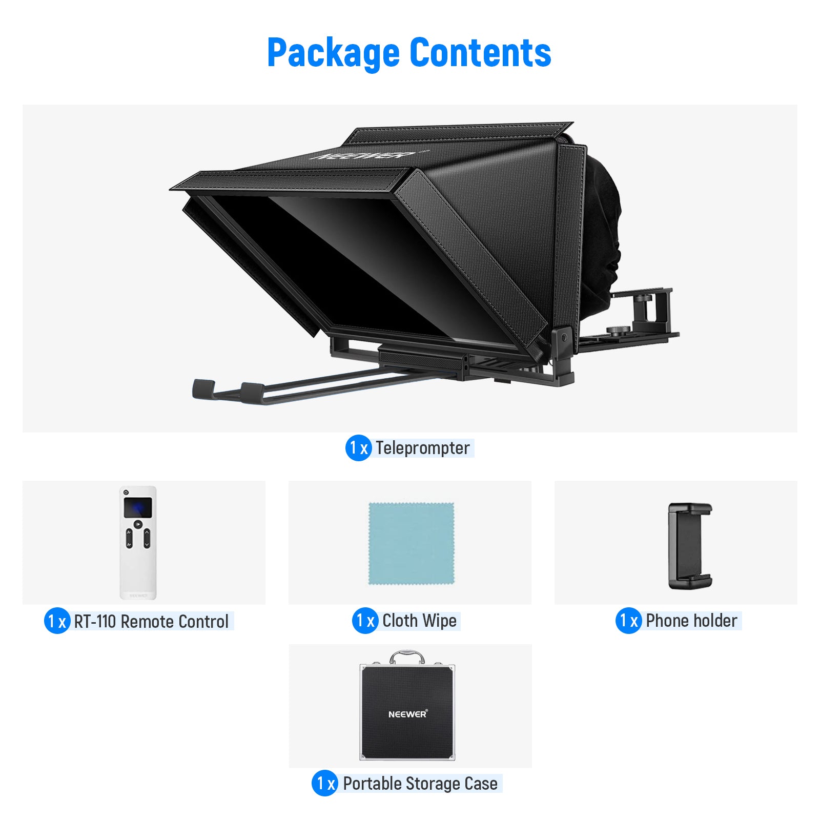 NEEWER X12 Remote Teleprompter | iPad Teleprompter