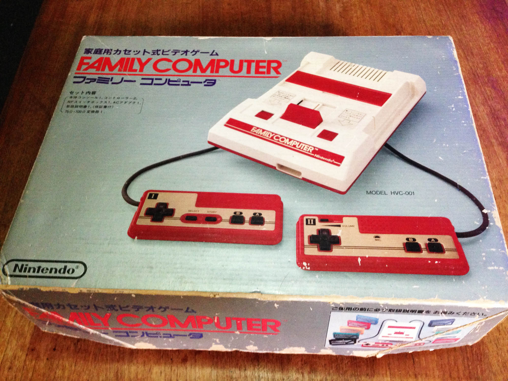 First Edition Square Buttons Famicom (ファミリーコンピュータ