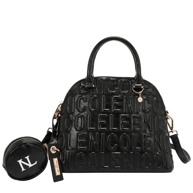 Embossed Logo Dome Bag, Designed to Add Playful Sophistication to