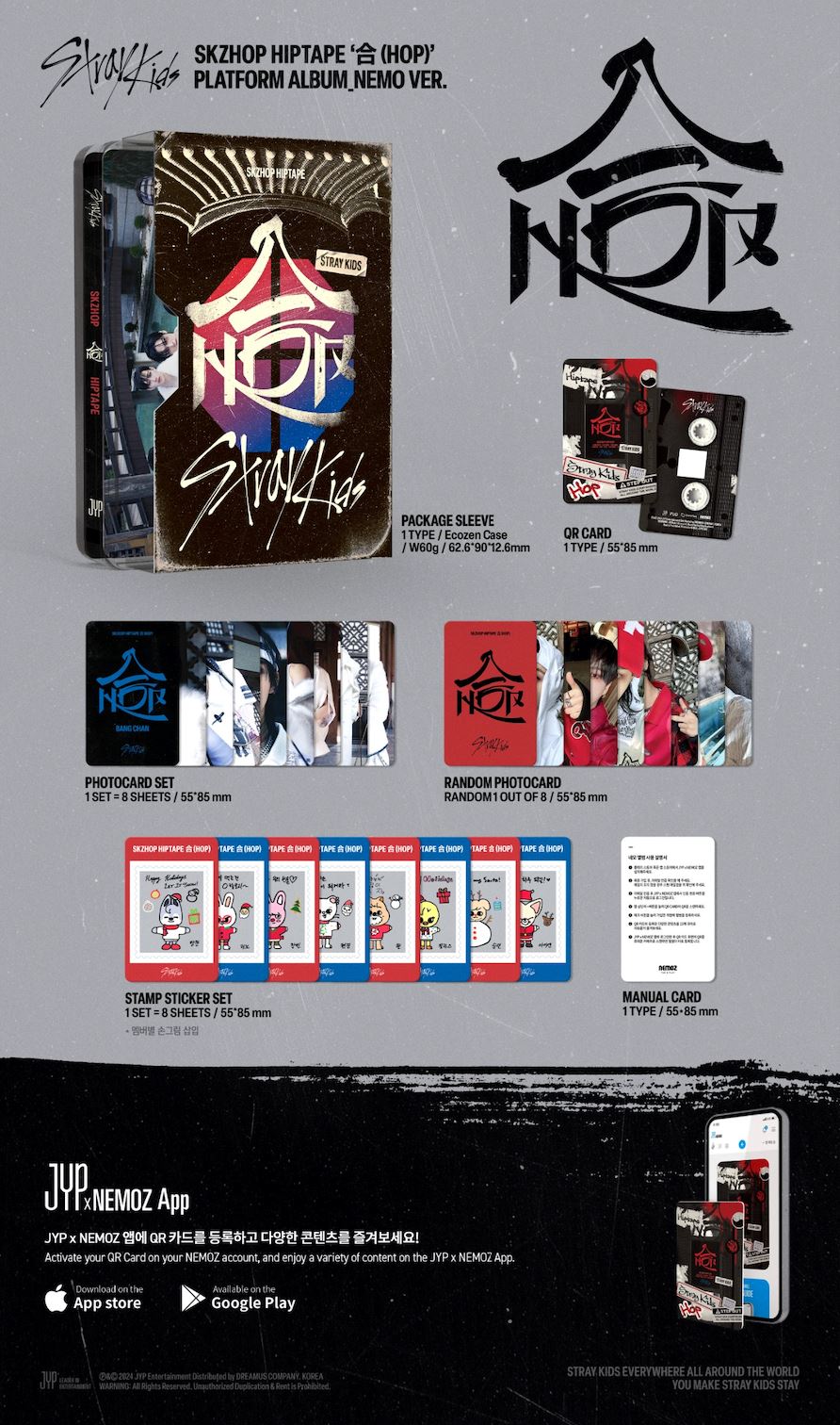 STRAY KIDS - SKZHOP HIPTAPE '合 (HOP)' (NEMO VER.) + JYP SHOP