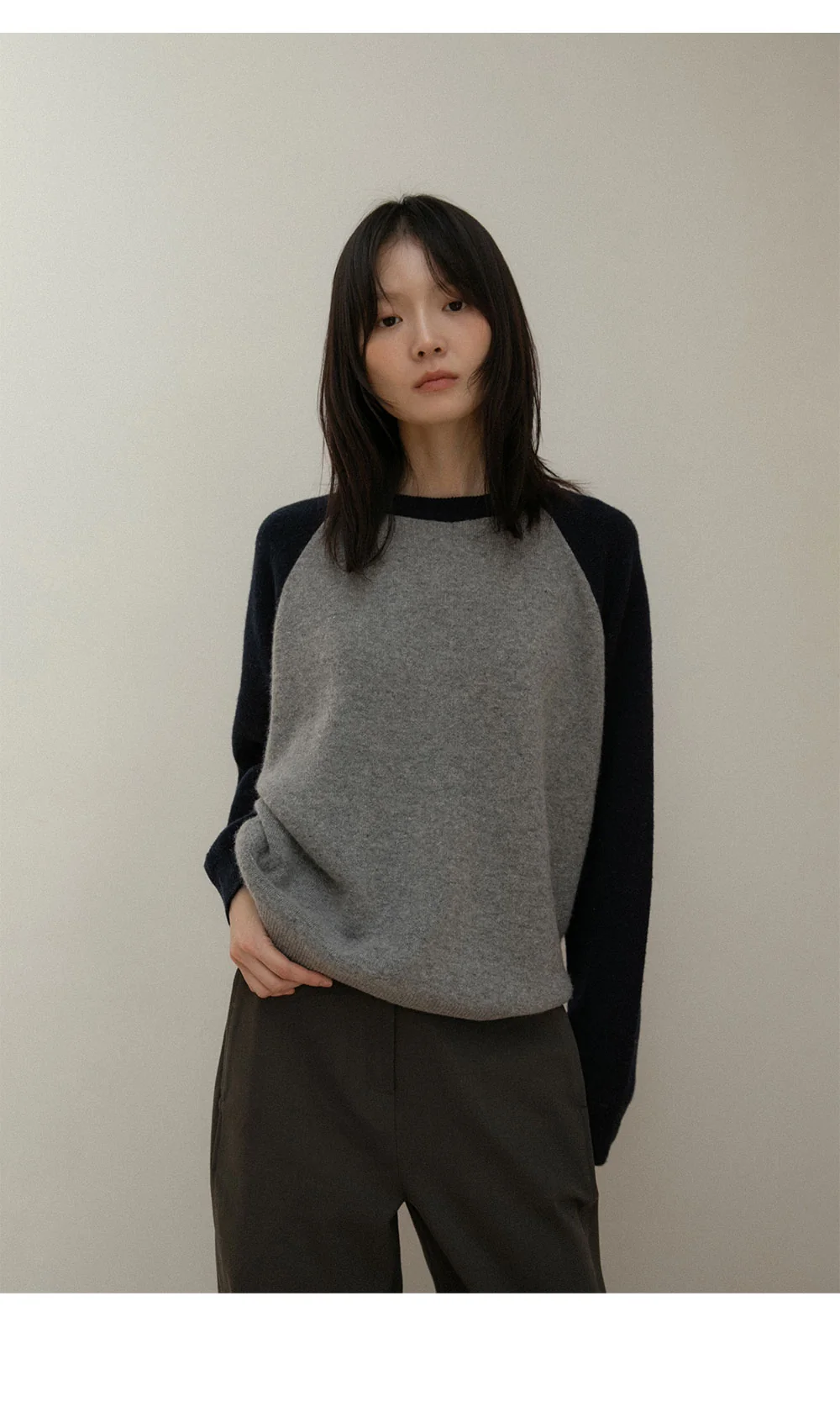 scheme raglan knit | OHOTORO