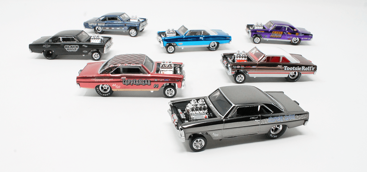 66 Chevy Super Nova – ORANGE TRACK DIECAST