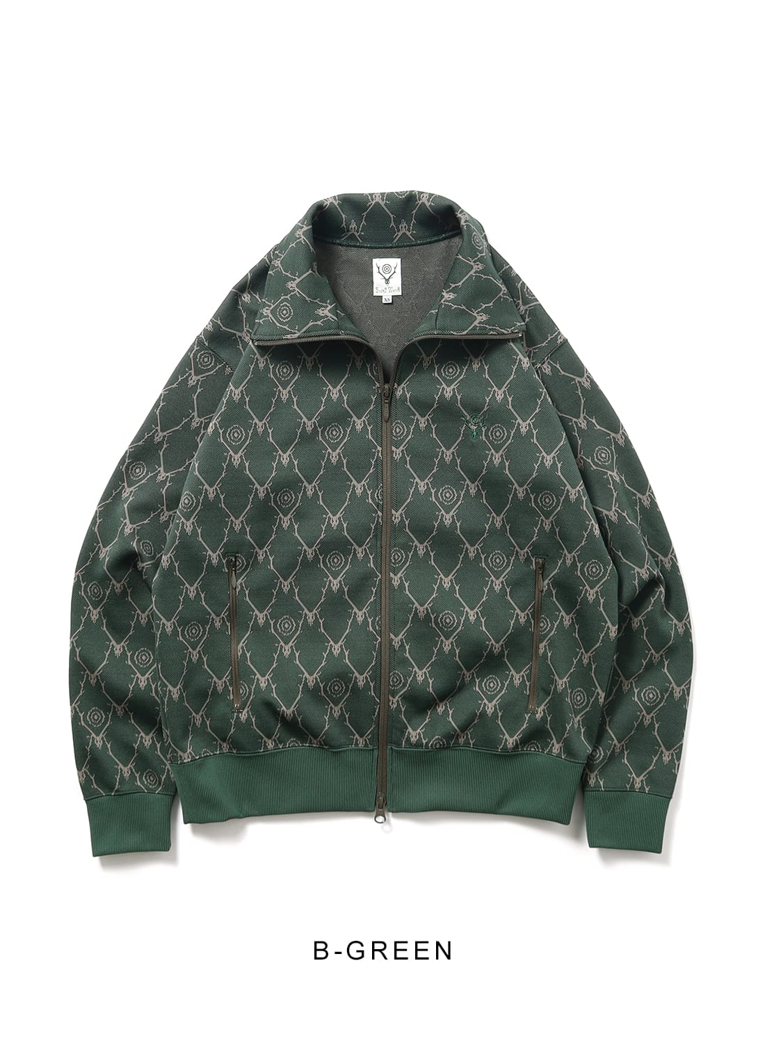 TRAINER JACKET - POLY JACQUARD / SKULL&TARGET|トレーナージャケット