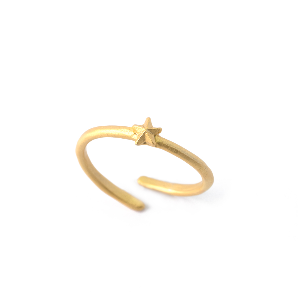 星ストッパーリング （9号ベースフリーサイズ）/ Star Stopper Ring