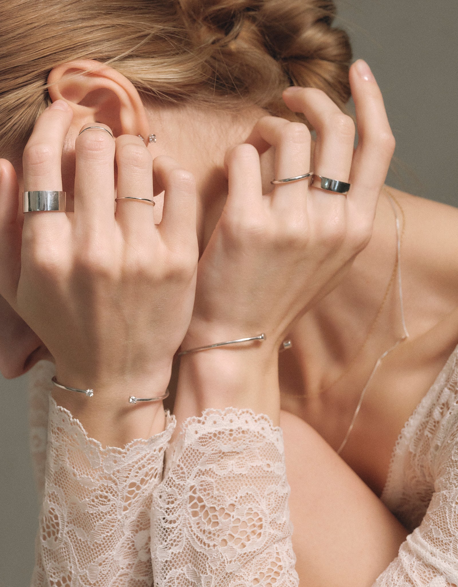 silver】ring 0.9｜PARCA -ロマンティックなvintageムード漂うK18中心