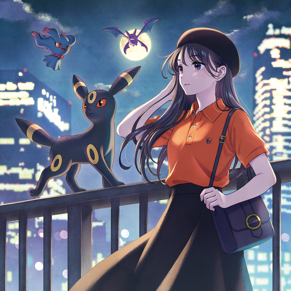ポケモンシャツ バンダナ ブラッキー ポケモンシャツ」が、全151種から