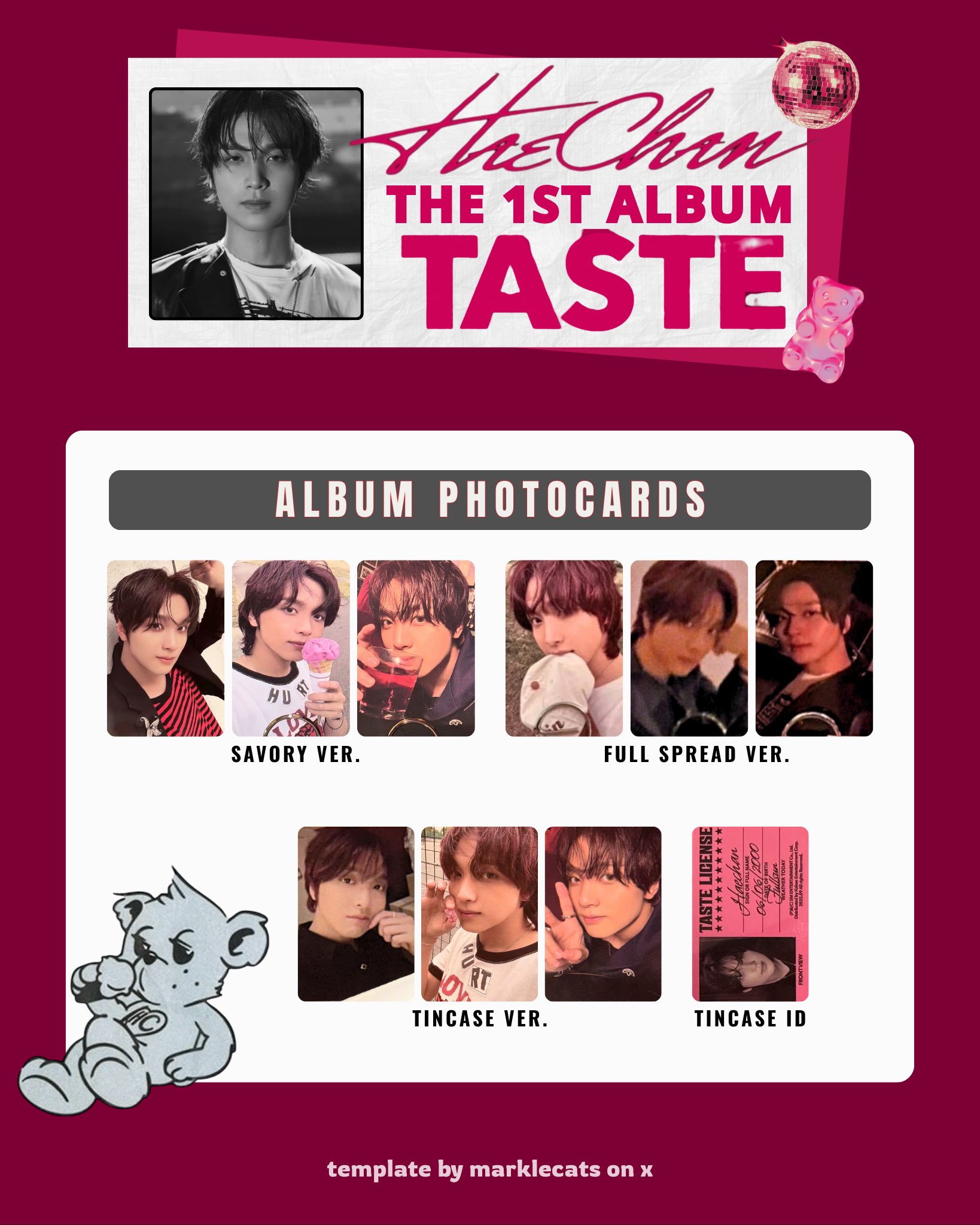 HAECHAN ヘチャン TASTE unboxing トレカ smtown HAECHAN ヘチャン
