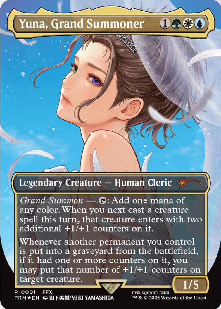 MTG x FINAL FANTASY・プロモ】 《大召喚士、ユウナ/Yuna, Grand