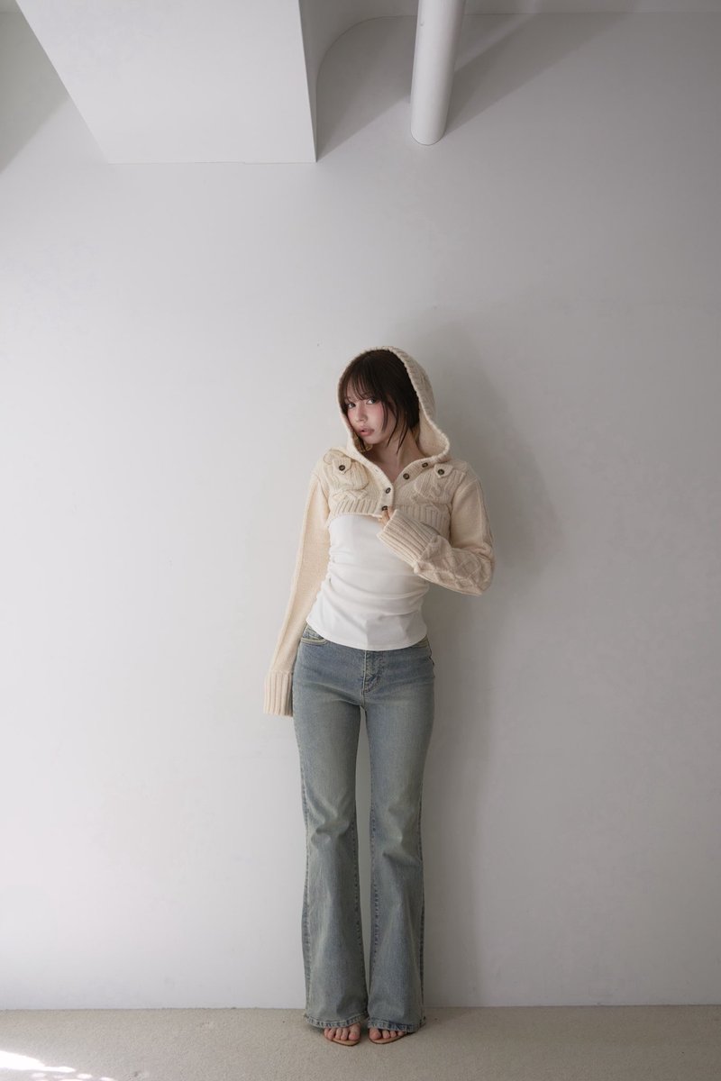 Heart stitch denim color light blue/blue beige/navy blue size s/m