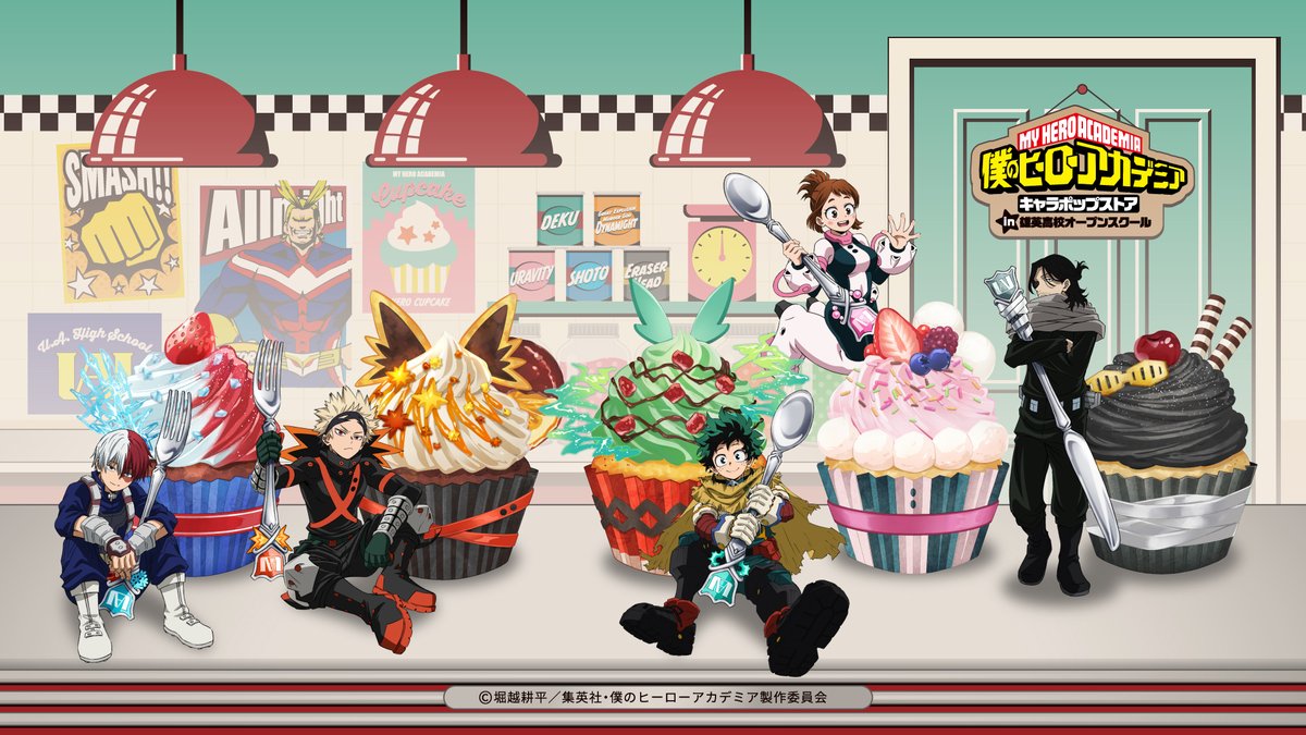 僕のヒーローアカデミア』キャラポップストア 5人のキャラクターと