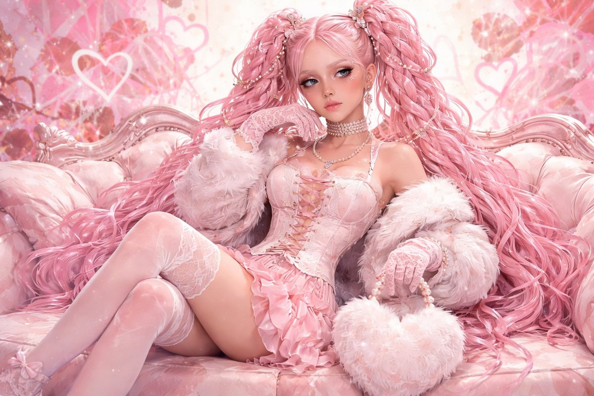 QT your Pink and White #GrokImagine #AIart