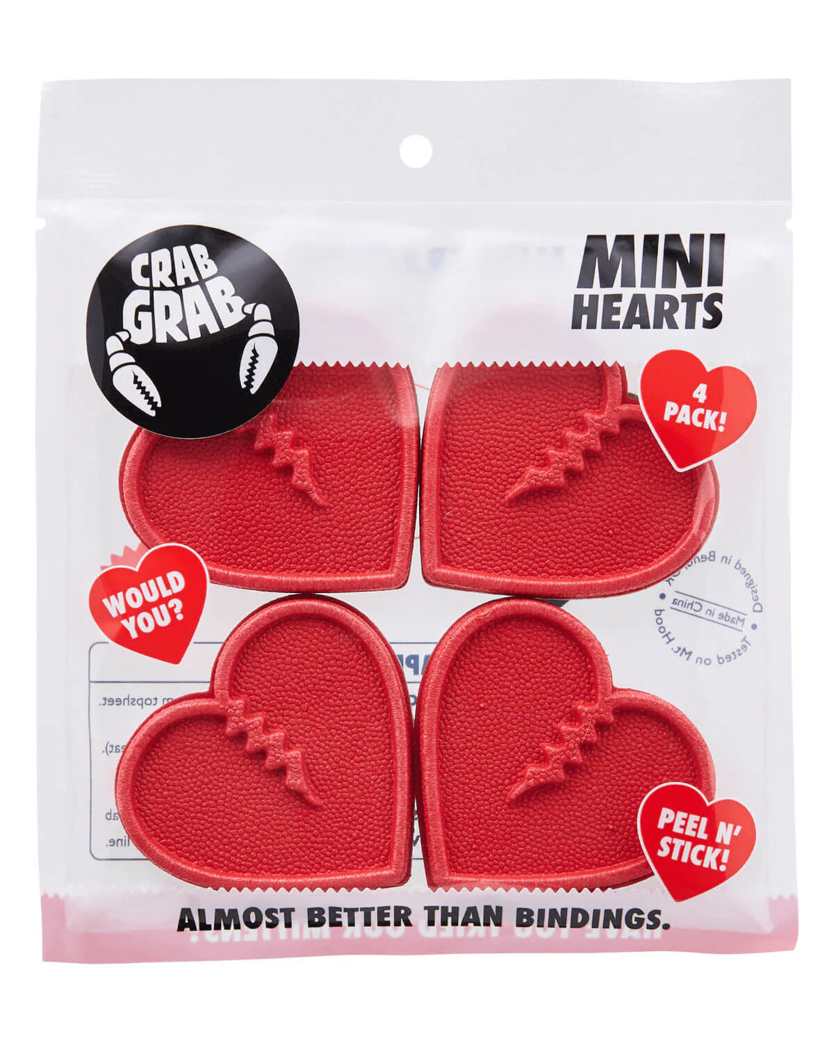 Crab Grab Mini Hearts Stomp Pad 4 Pack – People Skate and Snowboard