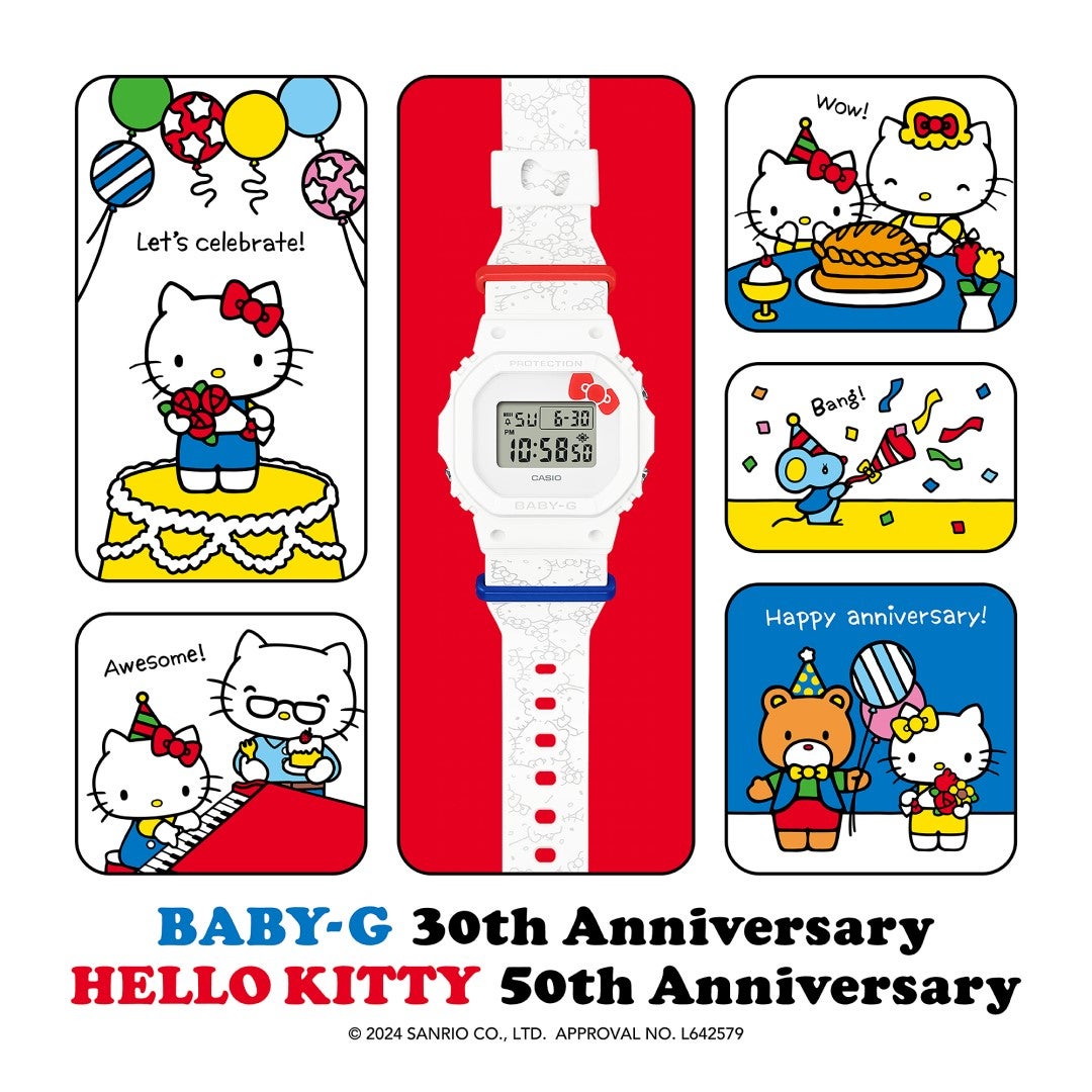 ハローキティとコラボレーションした“BABY-G” | カシオ計算機株式会社