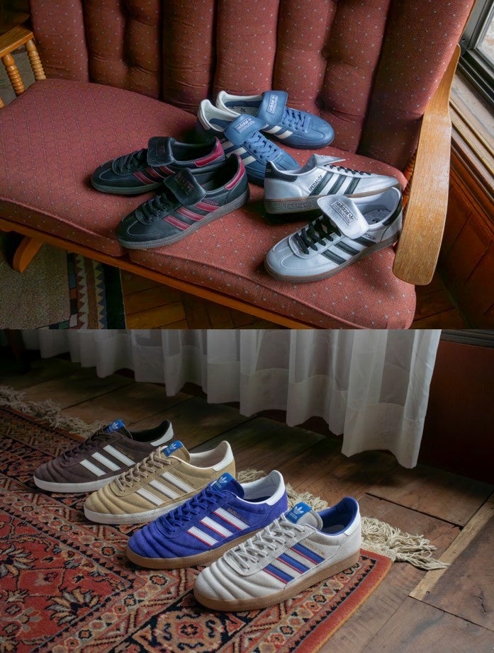 最旬トレンドのブロークコアスタイルに向けたadidas Originals