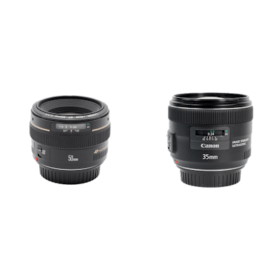 Canon 単焦点レンズ2本セット EF35mm F2 IS USM + EF50mm F1.4 USM