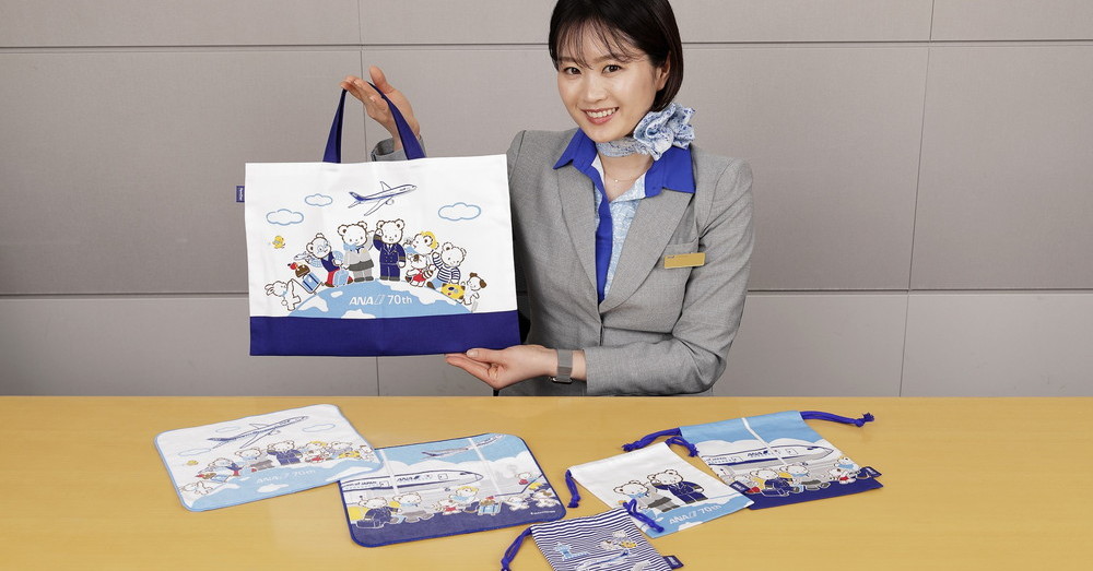 かわいい！ ANA創立70周年記念、「ファミリア」とコラボしたレッスン