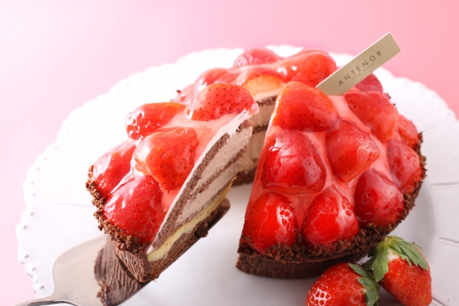 苺づくし！ 【アンテノール】あまおう苺・紅ほっぺ苺のケーキ