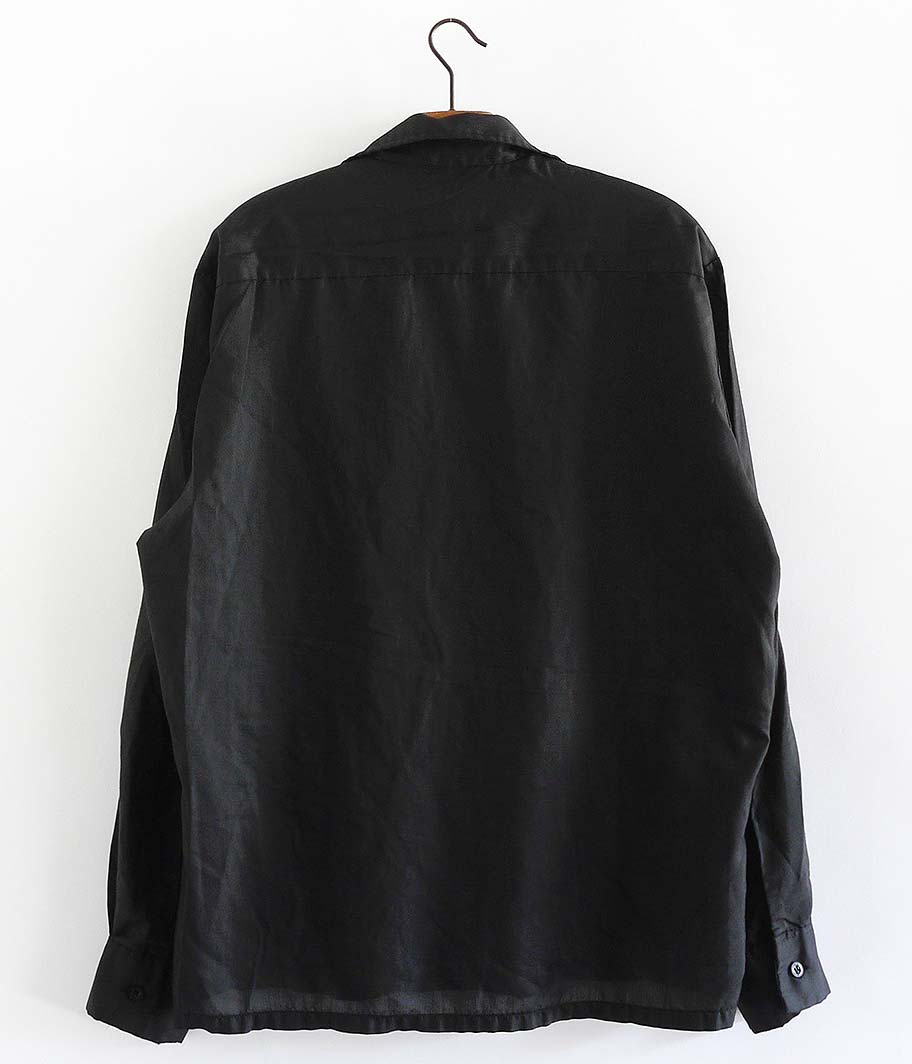 TOWN CRAFT オールドオープンカラーシャツ [Overdyed Black] - Fresh