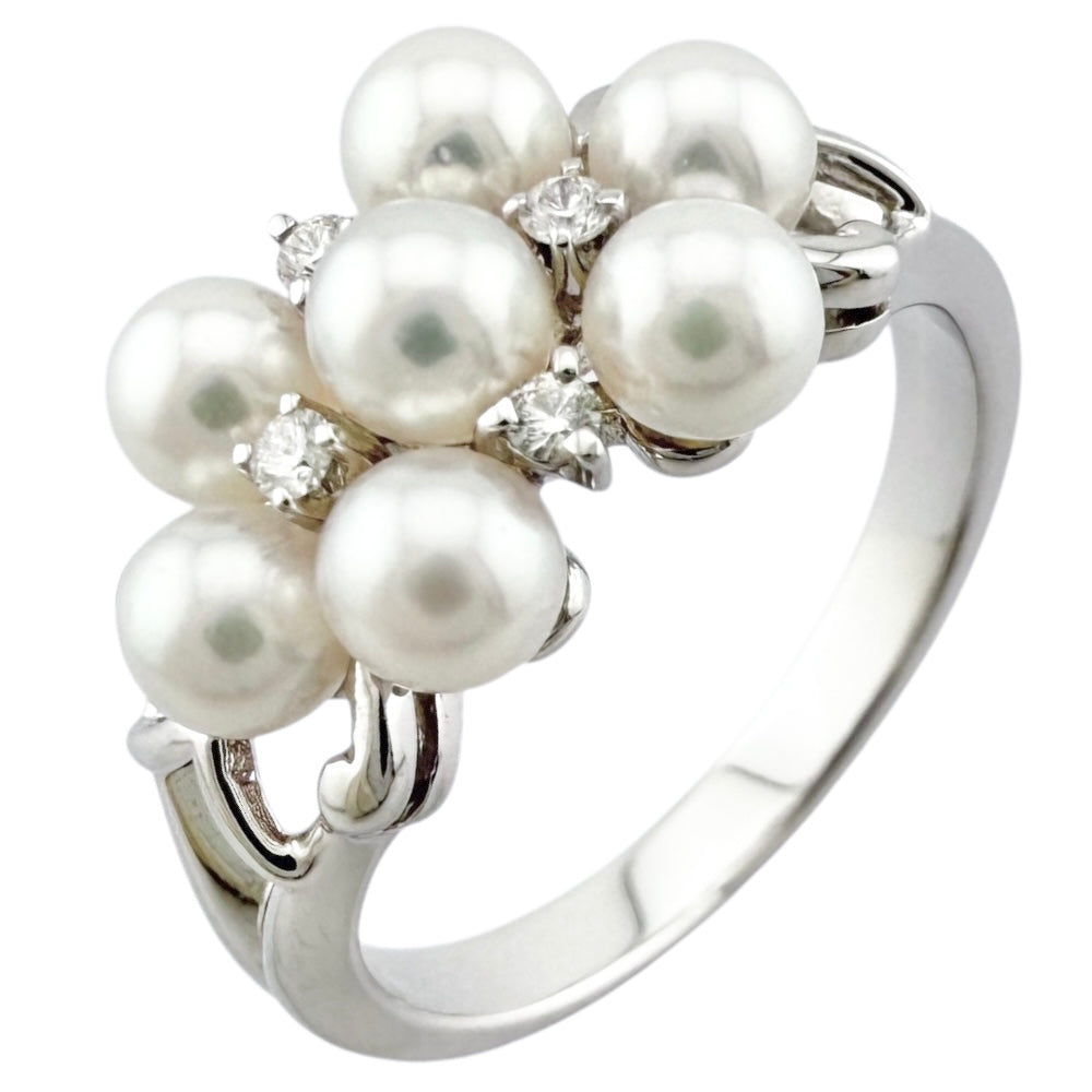 MIKIMOTO ミキモト リング 指輪 11号 18金 K18ホワイトゴールド パール