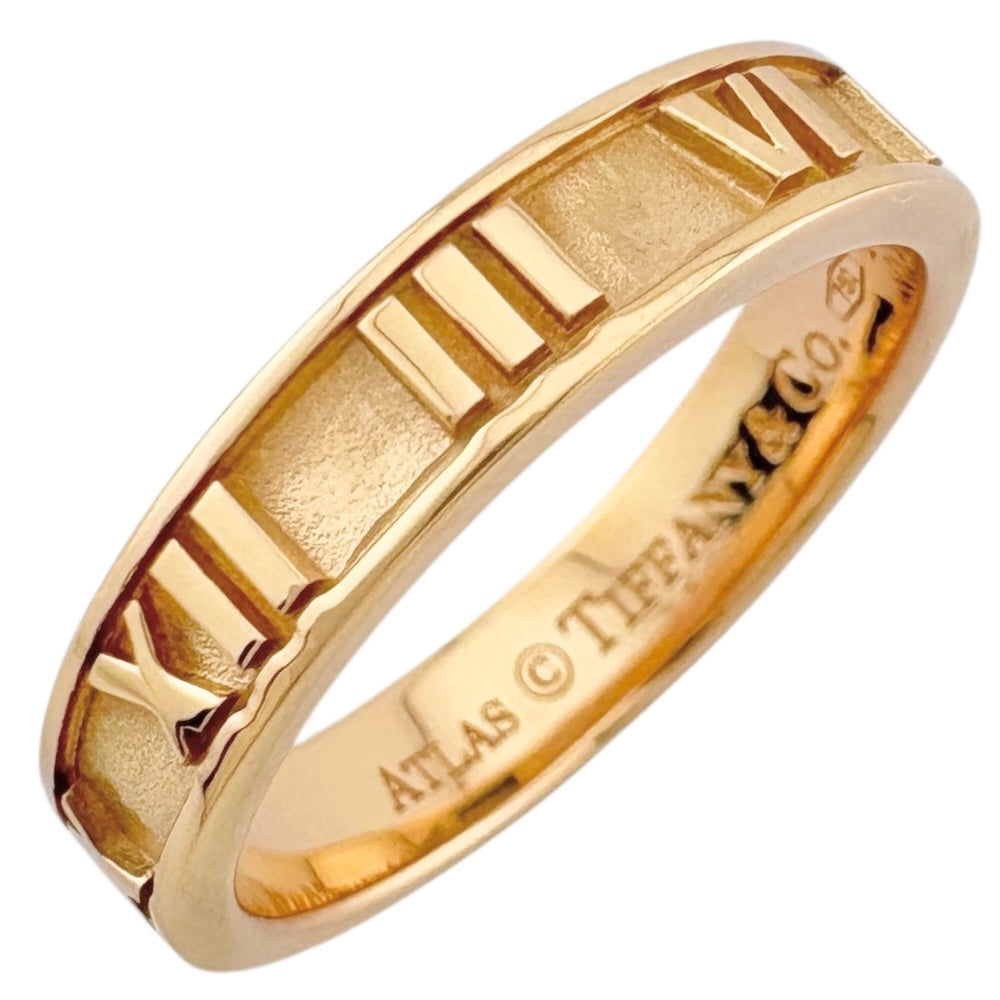 TIFFANY & CO. Tiffany Atlas Ring Ring 10.5 18 Gold K18 Pink Gold