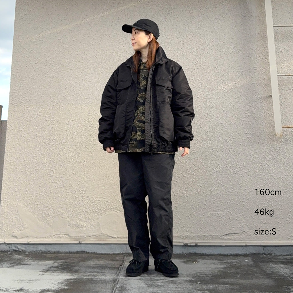 SASSAFRAS『D/C ARMOR JACKET HEAVY(RECYCLE NYLON TWILL)』(BLACK