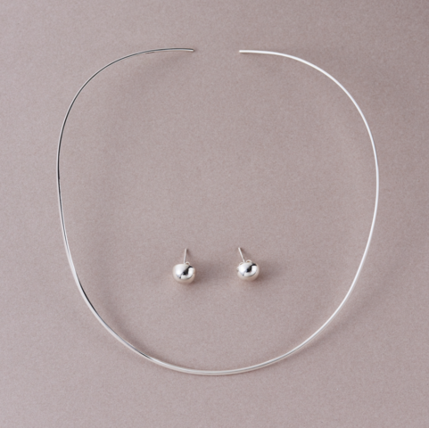 quip queint｜bowling studs pierce シルバー925 ピアス カジュアル