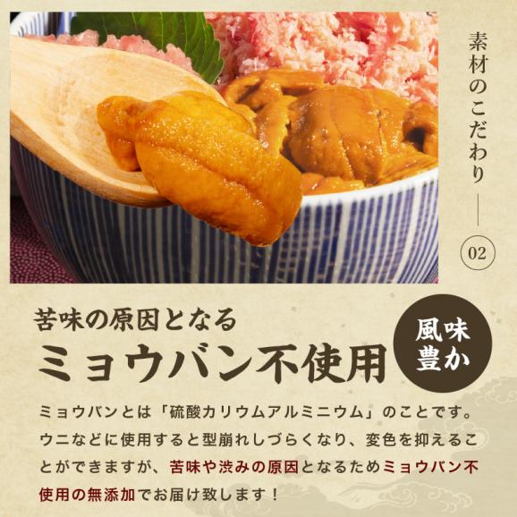 チリ産最上級Aグレード厳選 ミョウバン不使用 無添加生うに 300g(100g