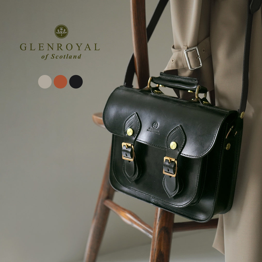 正規品】GLENROYAL（グレンロイヤル） サッチェル バッグ 9インチ