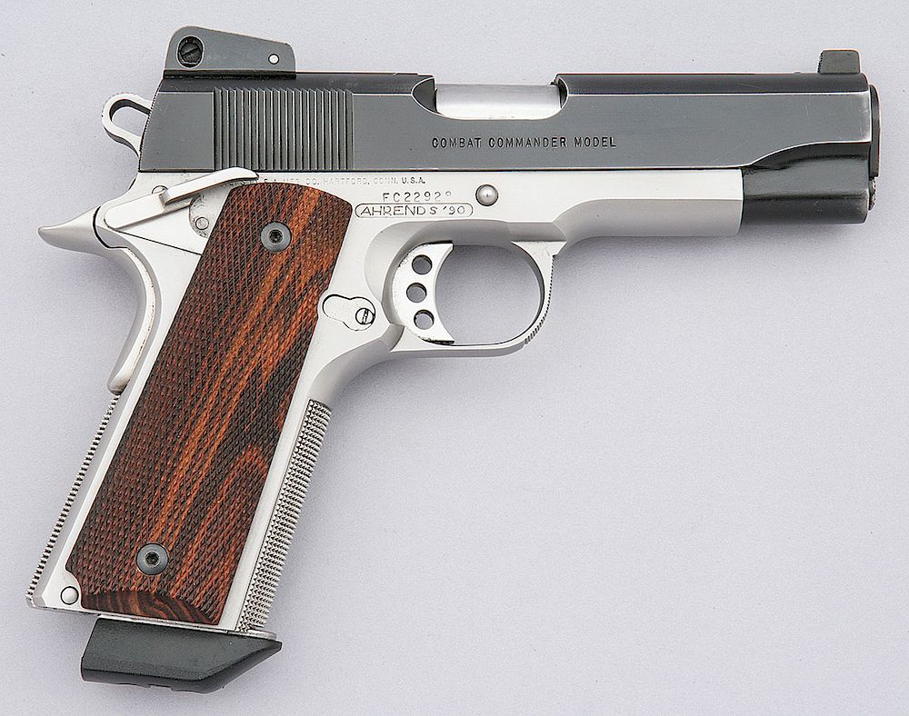 Custom Colt Combat Commander Semi-Auto Pistol by Kim Ahrends sold