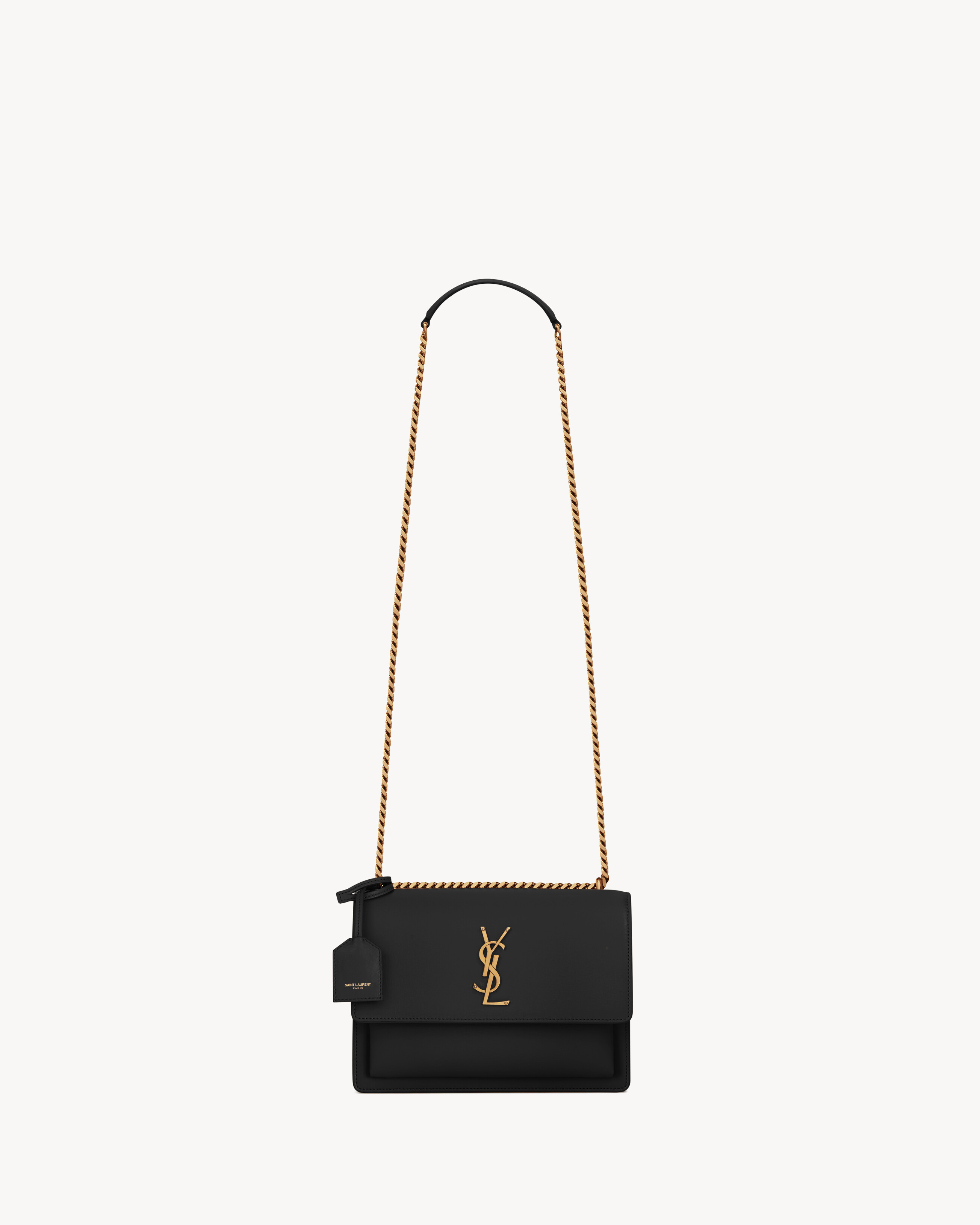 サンセット ミディアム（スムースレザー） ブラック | Saint Laurent