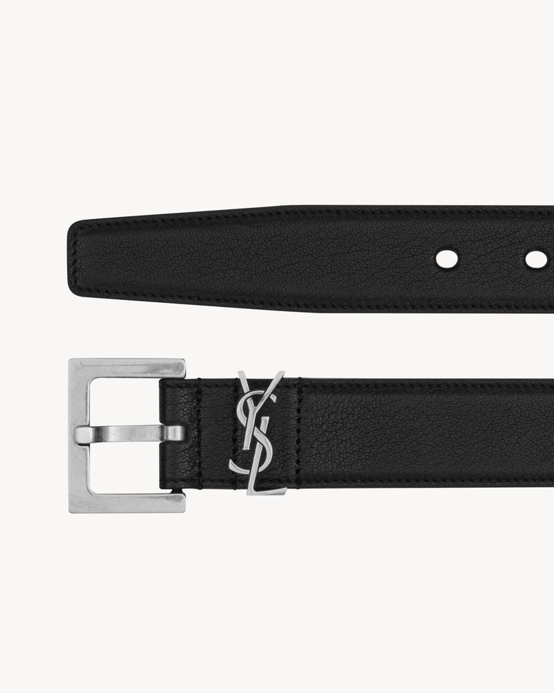 カサンドラ ベルト（ブラックレザー） ブラック | Saint Laurent | YSL