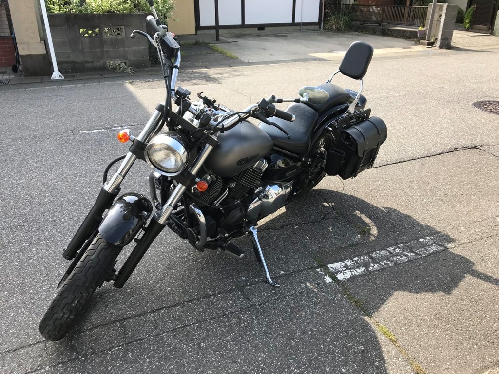 ドラッグスター400にシーシーバー（バックレスト）を装着しました