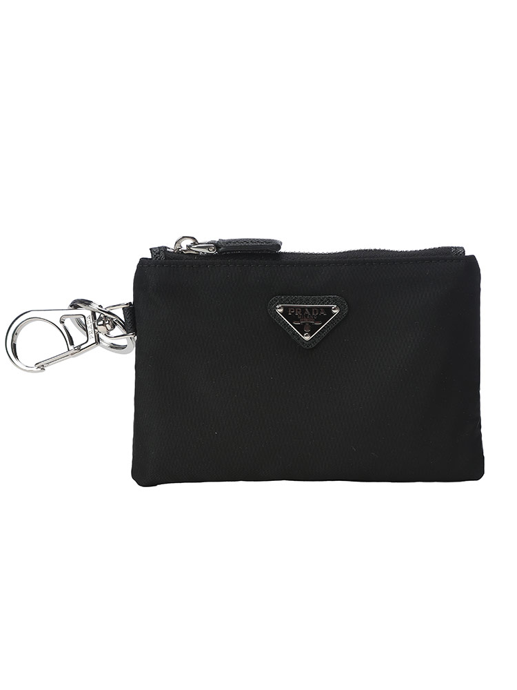PRADA (プラダ) トライアングルロゴ ナイロン ミニポーチ 小銭入れ