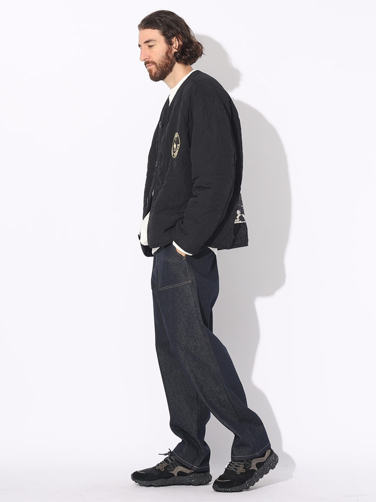 OAMC (オーエーエムシー) キルティング ノーカラー ジャケット DENALI