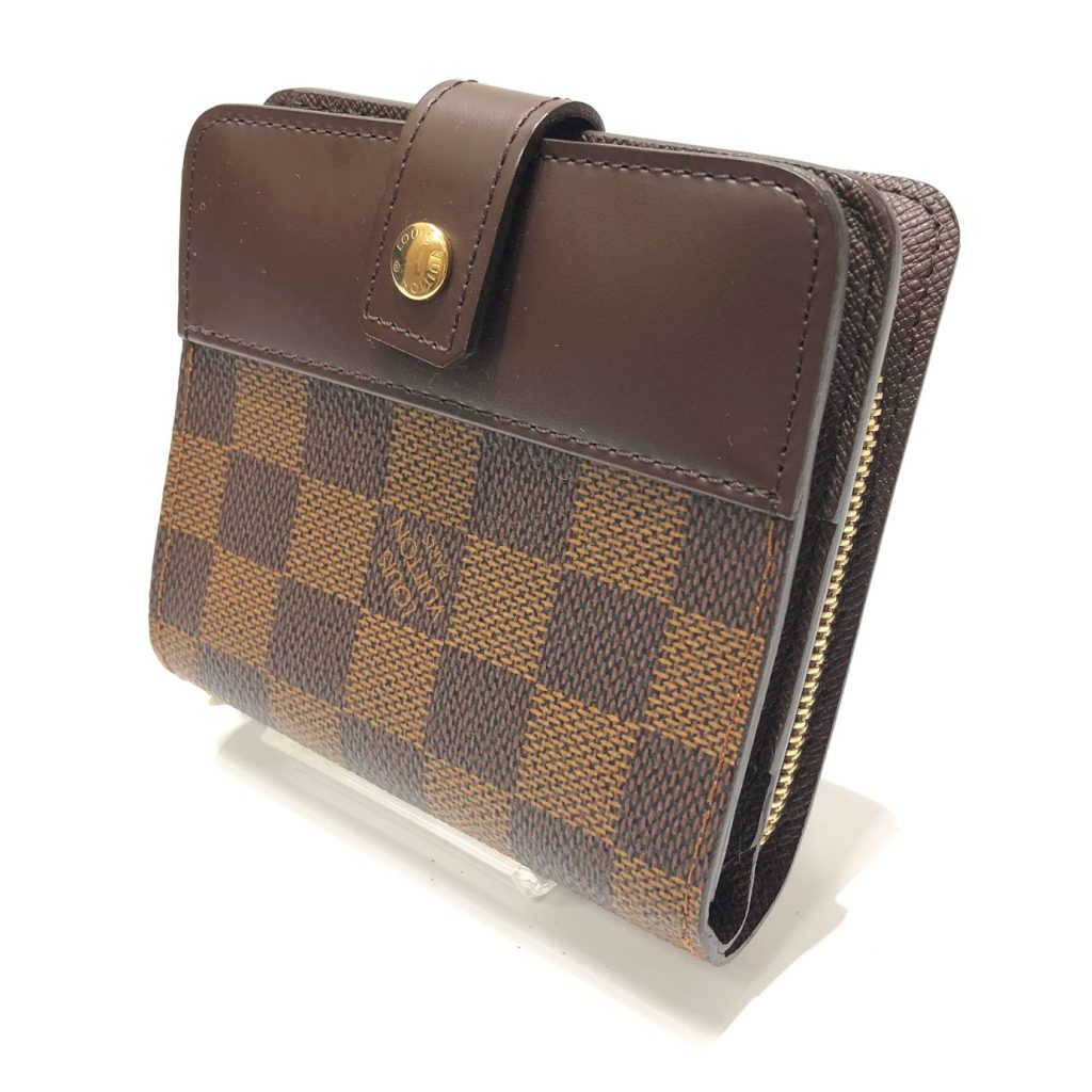 商品処分前の最終値引げ】LOUIS VUITTON ダミエ 二つ折り財布 Louis